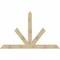 Ekena Millwork Saratoga Rough Sawn Timber Gable Bracket, Douglas Fir, 96"W x 60"H x 6"D x 6"F, 15/12 Pitch GBW096X60X0606SAR00RDF - alternate 1